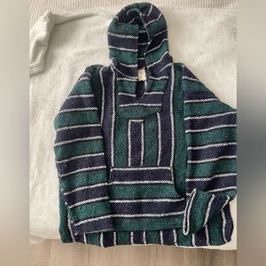Blue and Green Drug Rug